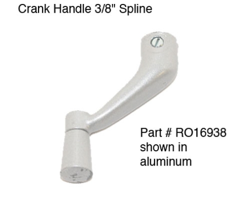 3/8" Spline Crank Handle